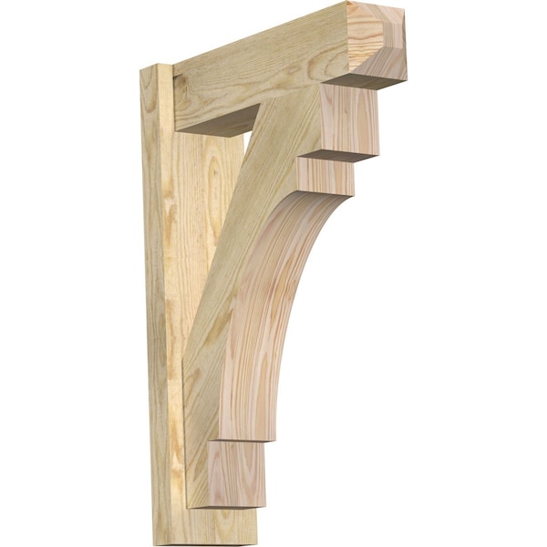 Ekena Millwork Merced Rough Sawn Craftsman Outlooker, Douglas Fir, 6"W x 20"D x 28"H OUT06X20X28MRC04RDF - main